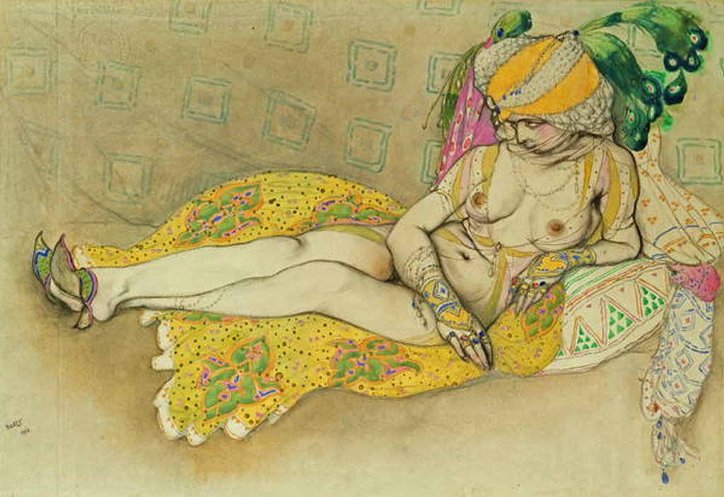 Detail of The Yellow Sultana, 1916 by Leon Bakst