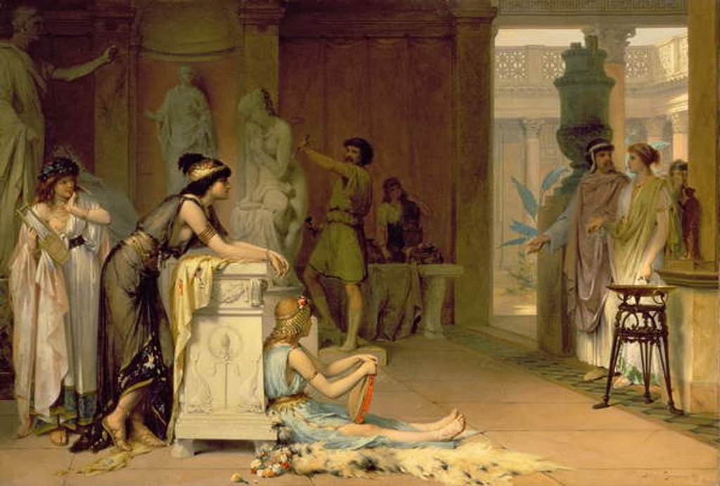 Detail of The Studio of Phidias, 1879 by Pierre Olivier Joseph Loommans