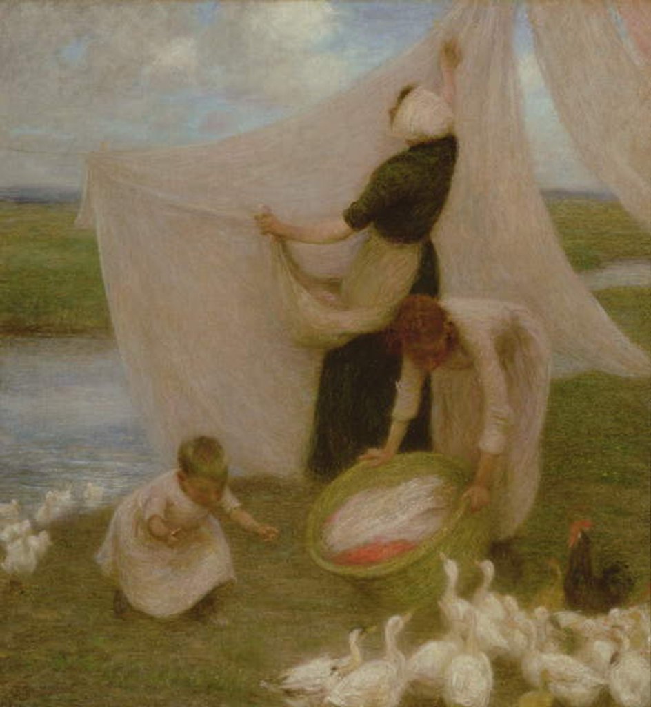 Detail of Washing Day by William Edward Stott