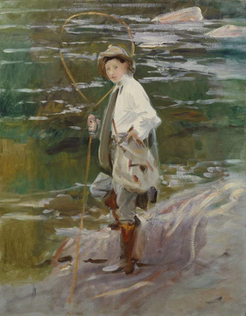 Detail of A Young Salmon Fisher, 1901 by John Singer Sargent