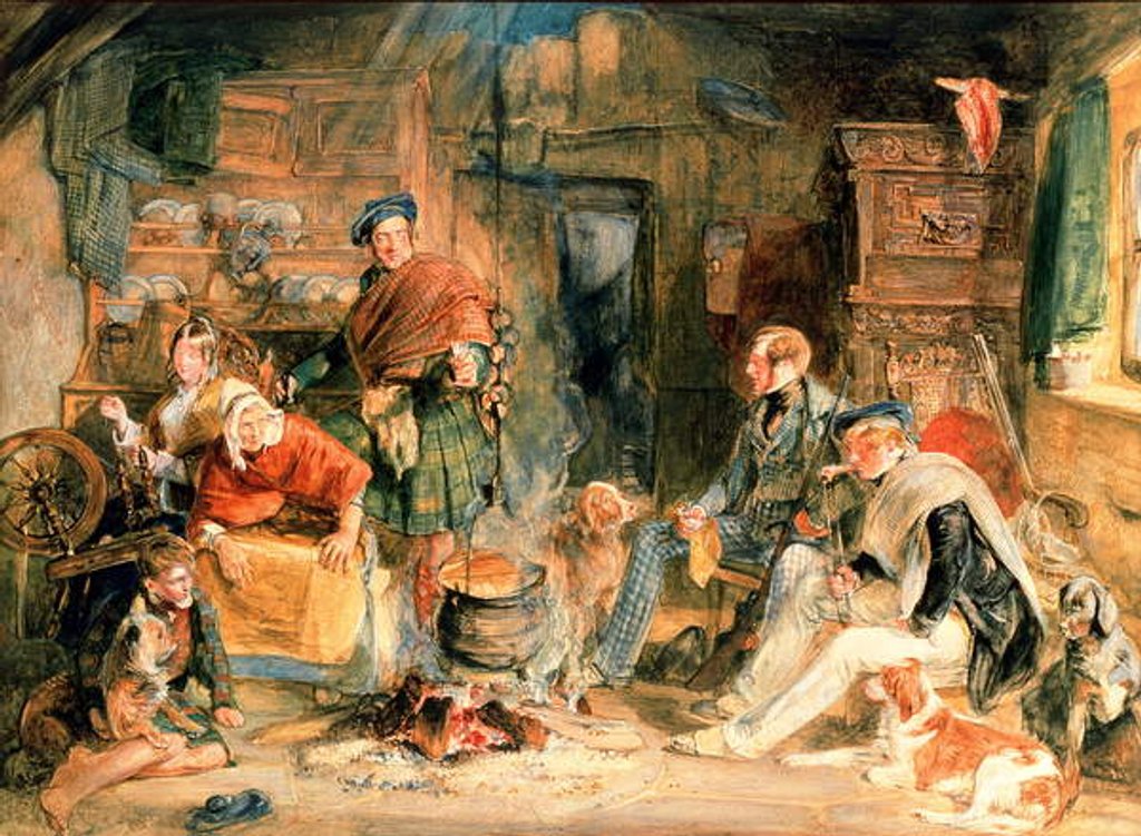 Detail of Highland Hospitality by John Frederick Lewis