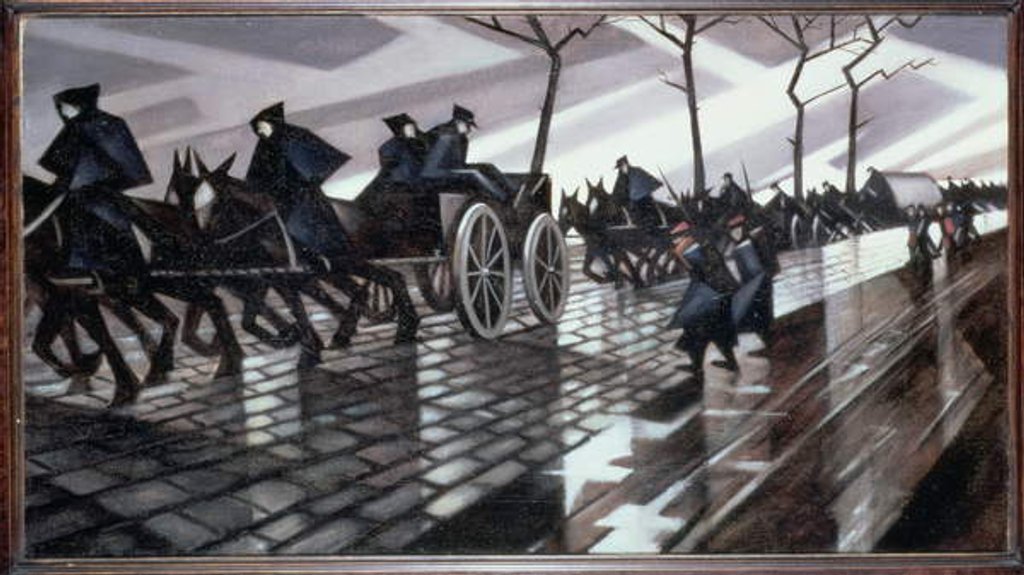 Detail of The Road to Ypres by Christopher Richard Wynne Nevinson