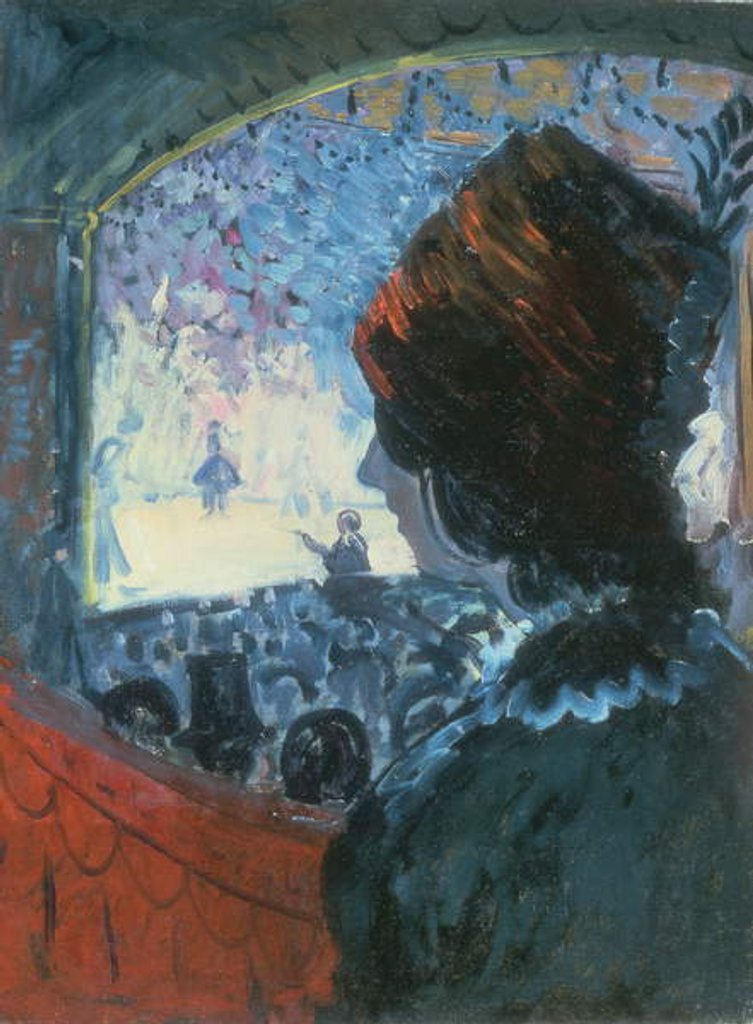 Detail of At the Theatre by James Dickson Innes