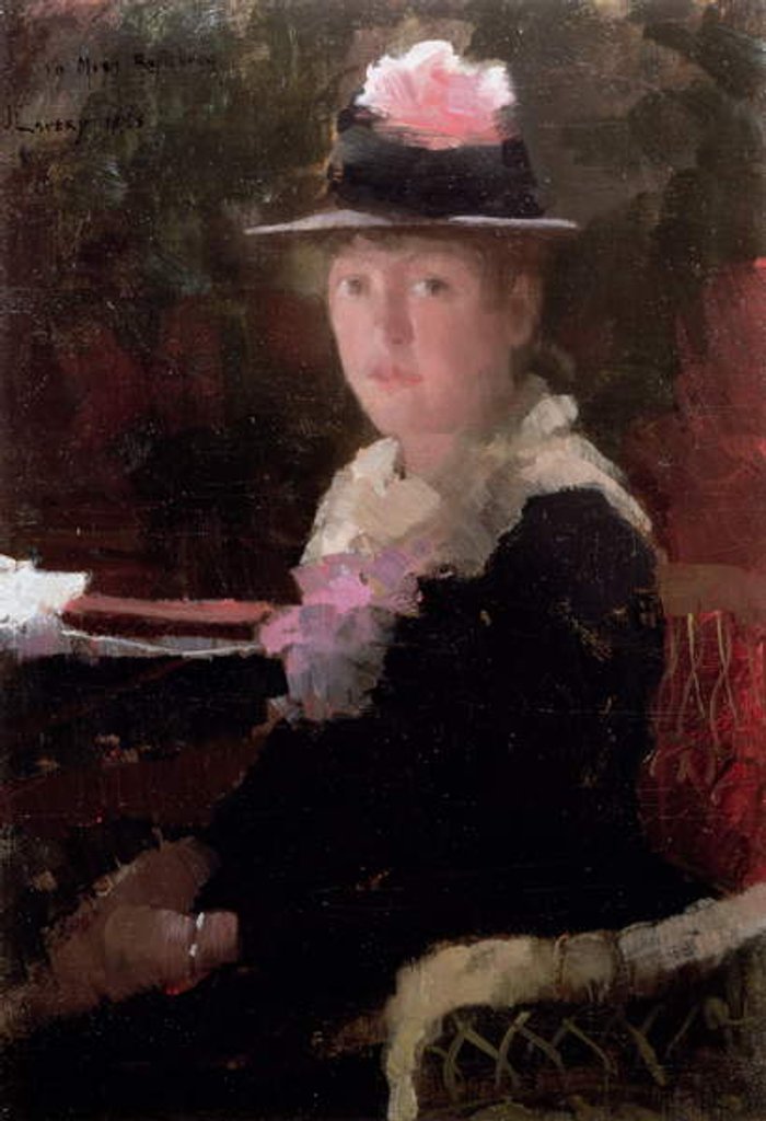 Detail of Portrait of Miss Gerda Rydberg, 1883 by John Lavery