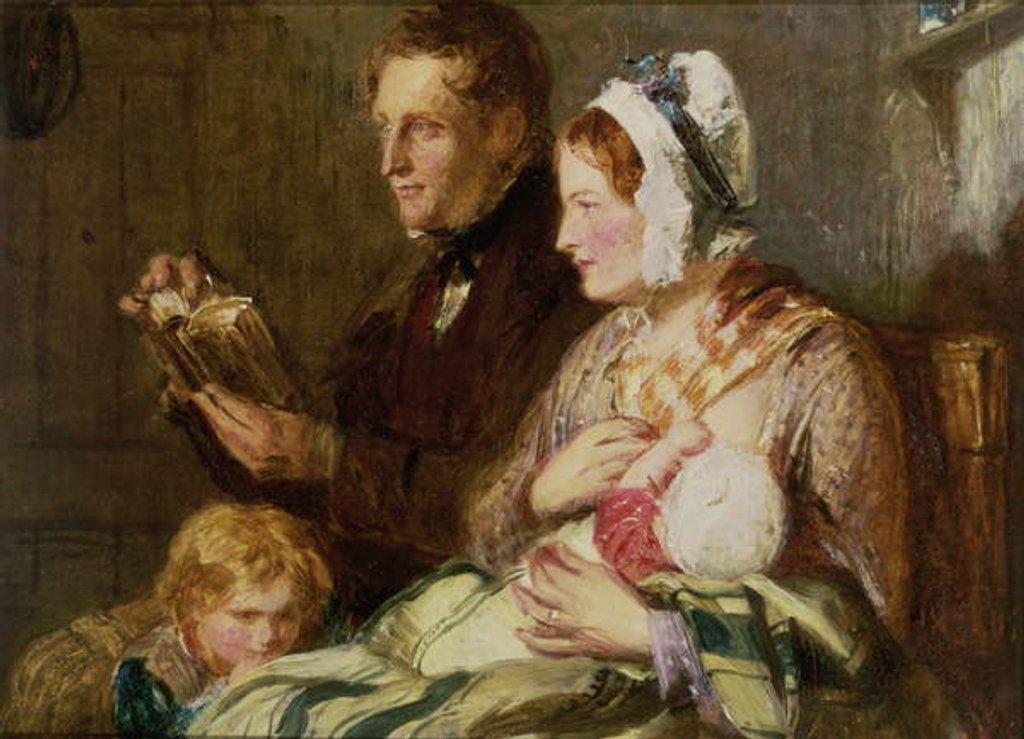 Detail of Study for 'The Presbyterian Catechism' by John Phillip