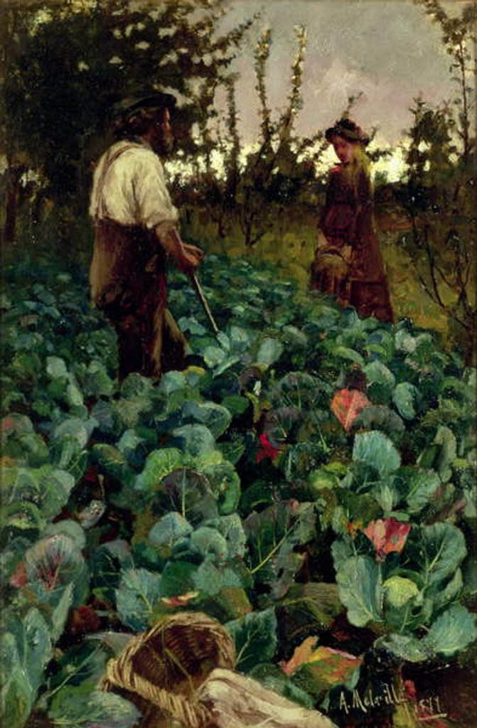 Detail of Cabbage Garden, 1877 by Arthur Melville
