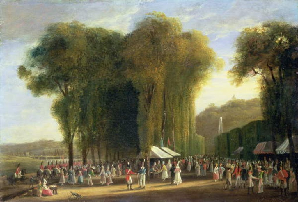 Detail of Jour de Fete at St.Cloud: British troops on duty, September 1815 by Amelia Long