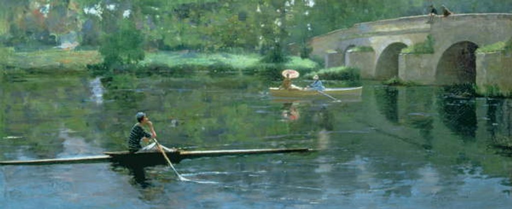 Detail of The Bridge at Grez, 1883 by John Lavery