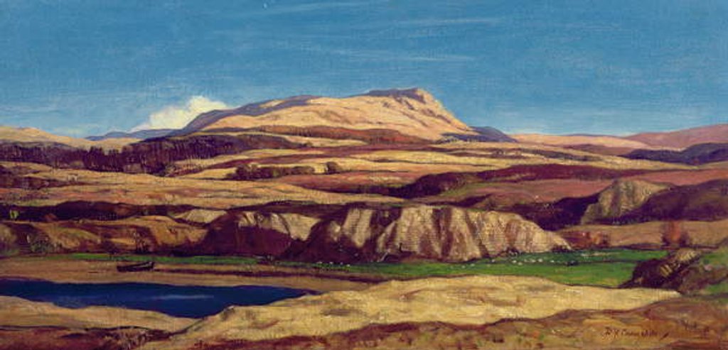 Detail of The Uplands of Lorne by David Young Cameron