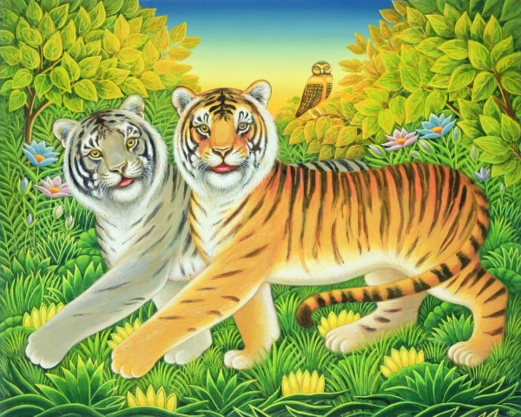 Detail of Tyger/Tyger, 2002 by Frances Broomfield