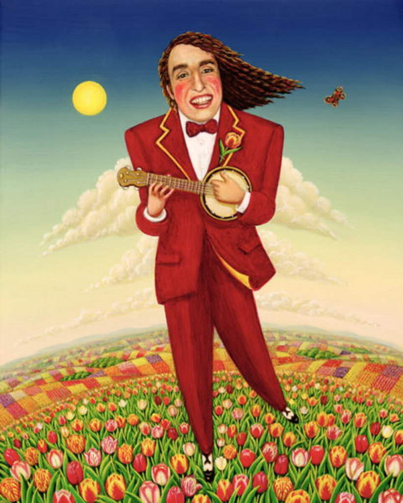 Detail of Tiptoe Through the Tulips, 2000 by Frances Broomfield