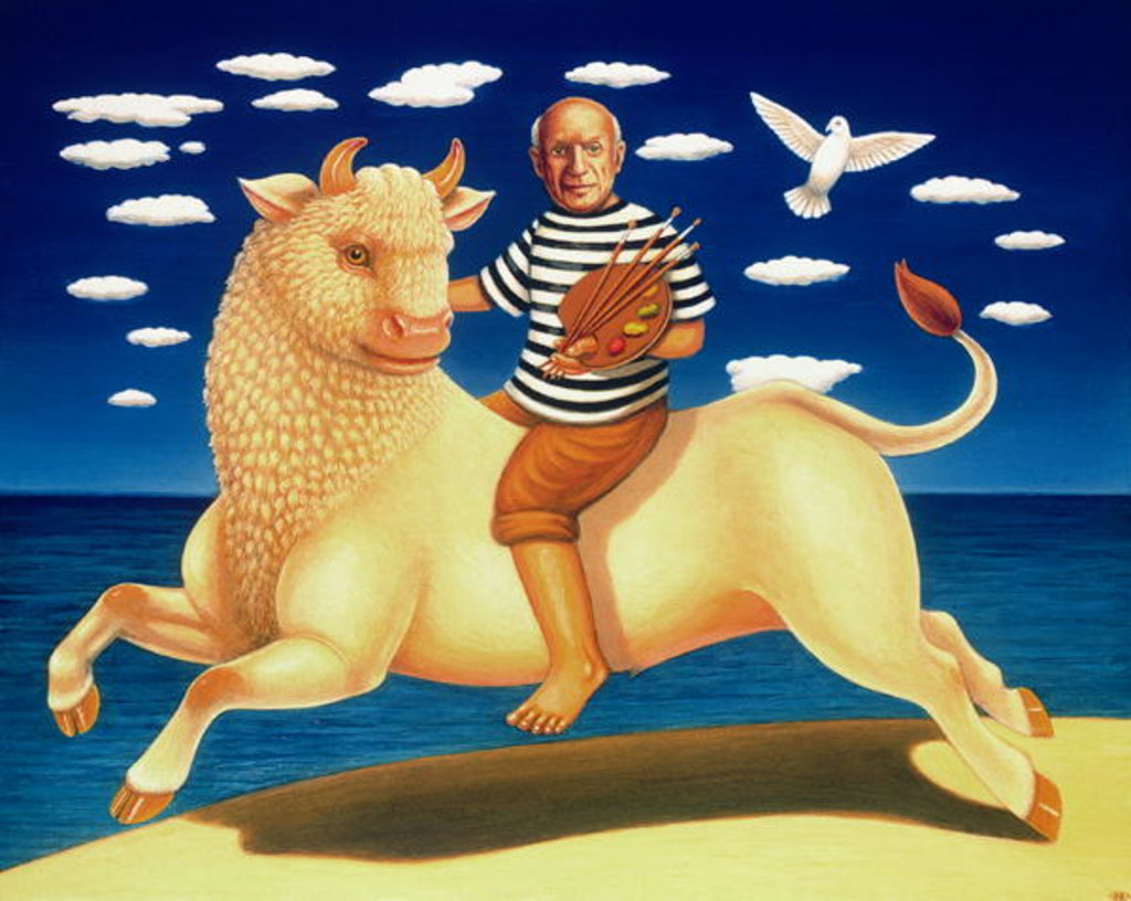 Detail of Yo Picasso, 2003 by Frances Broomfield