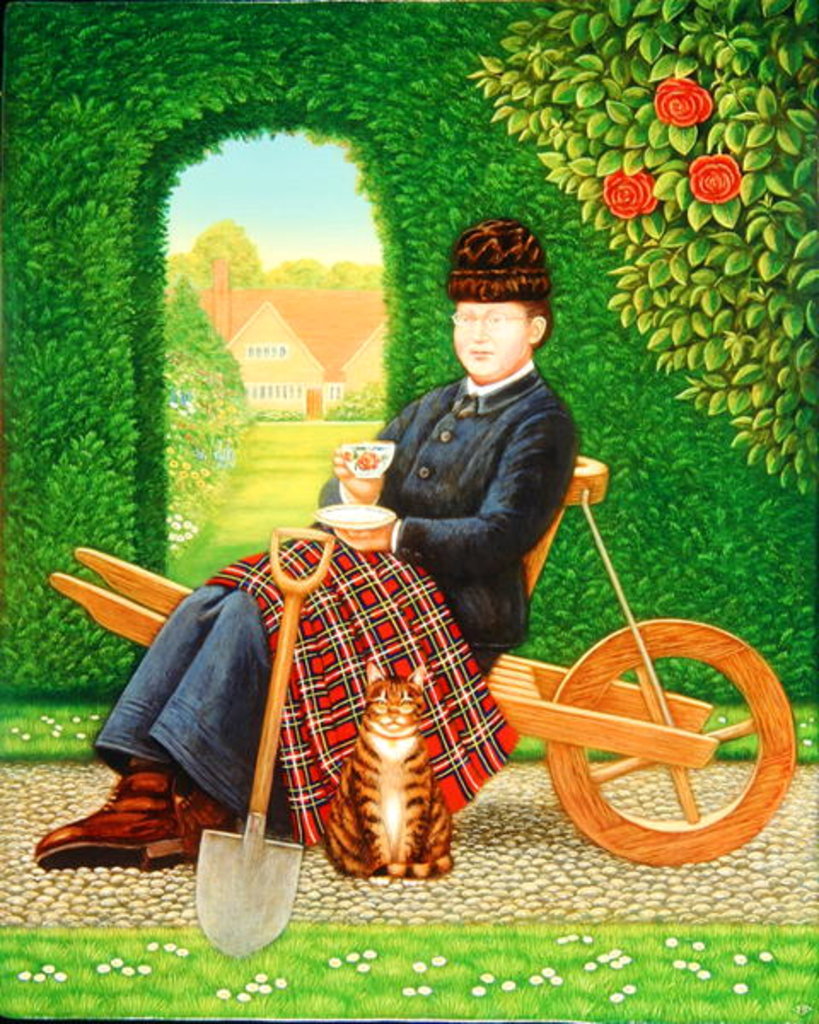 Detail of Gertrude Jekyll The Queen of Spades, 1996 by Frances Broomfield