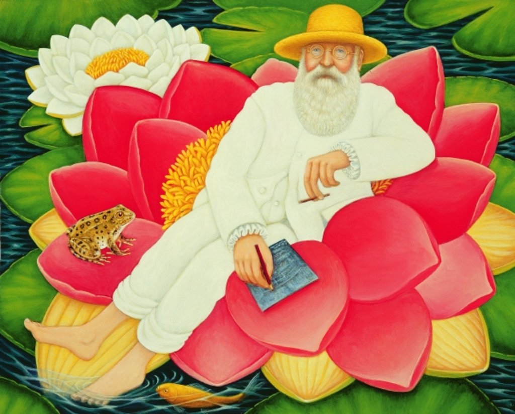 Detail of Monet's Waterlilies, 1996 by Frances Broomfield