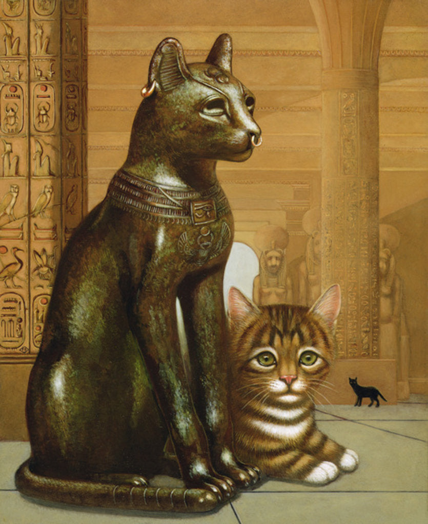 Detail of Mike the British Museum Kitten, 1995 by Frances Broomfield
