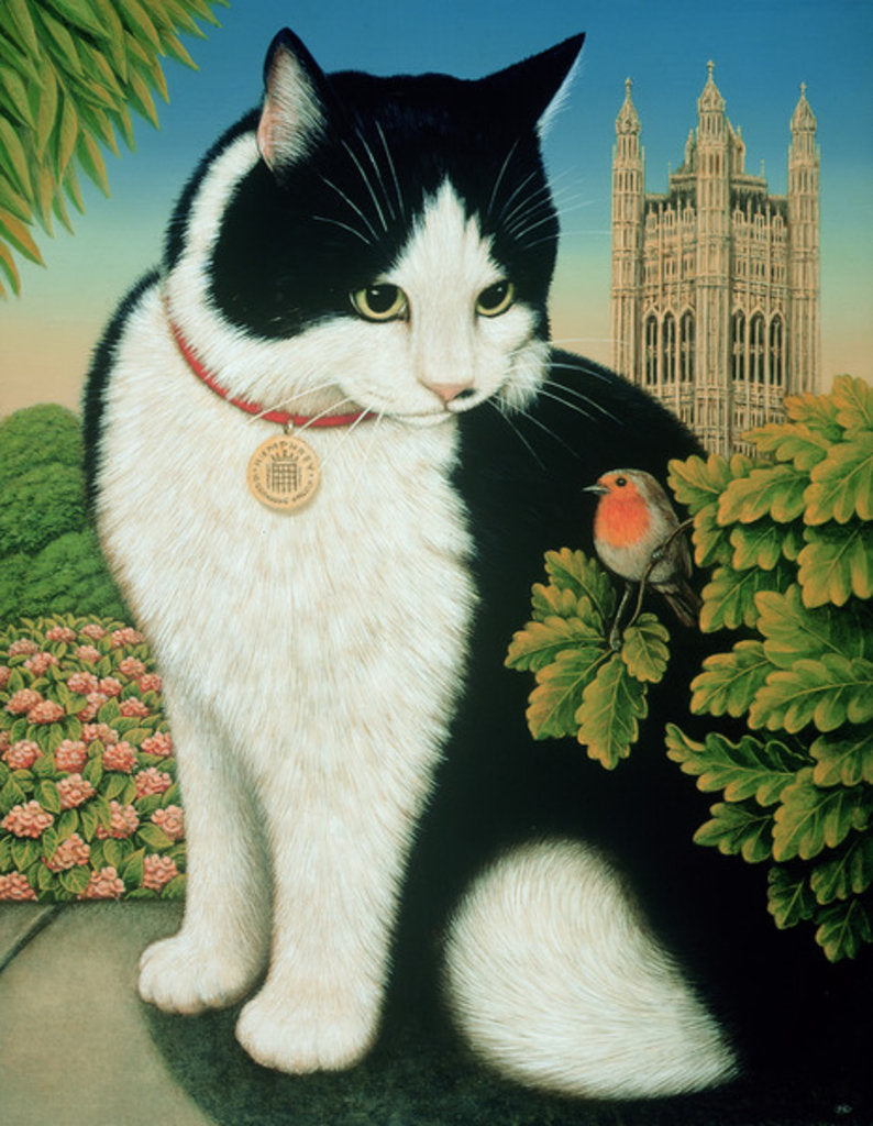 Detail of Humphrey, the Downing Street Cat, 1995 by Frances Broomfield