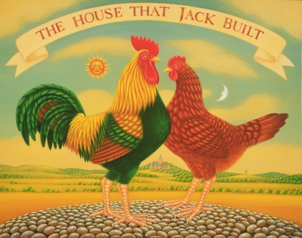 Detail of The House that Jack Built, 1996 by Frances Broomfield