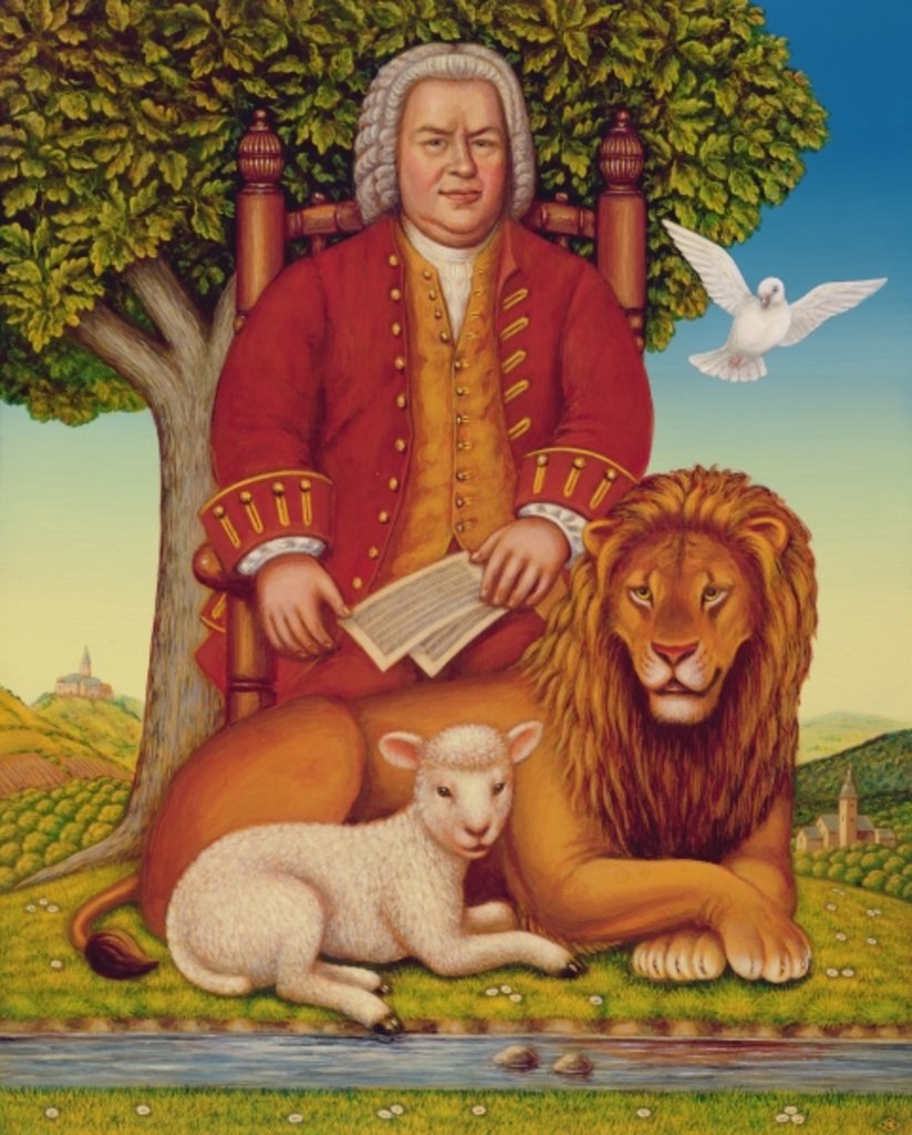 Detail of J.S. Bach's Peaceable Kingdom, 2000 by Frances Broomfield