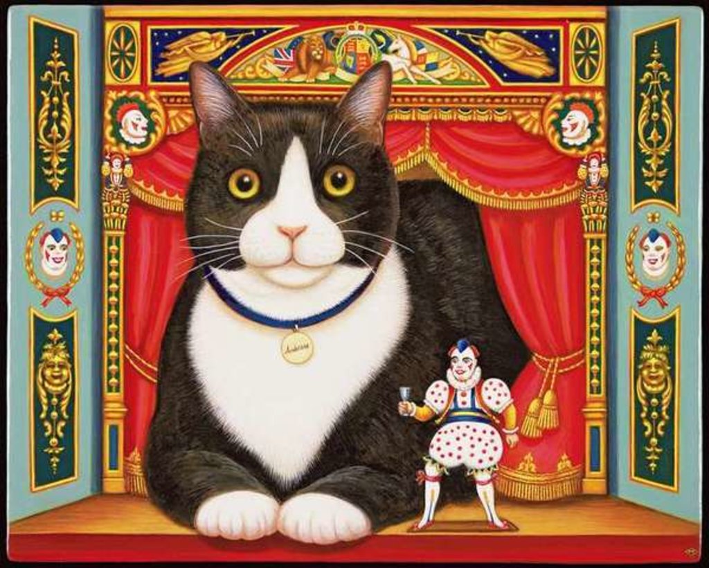 Detail of Ambrose the Theatre Cat, 2007 by Frances Broomfield