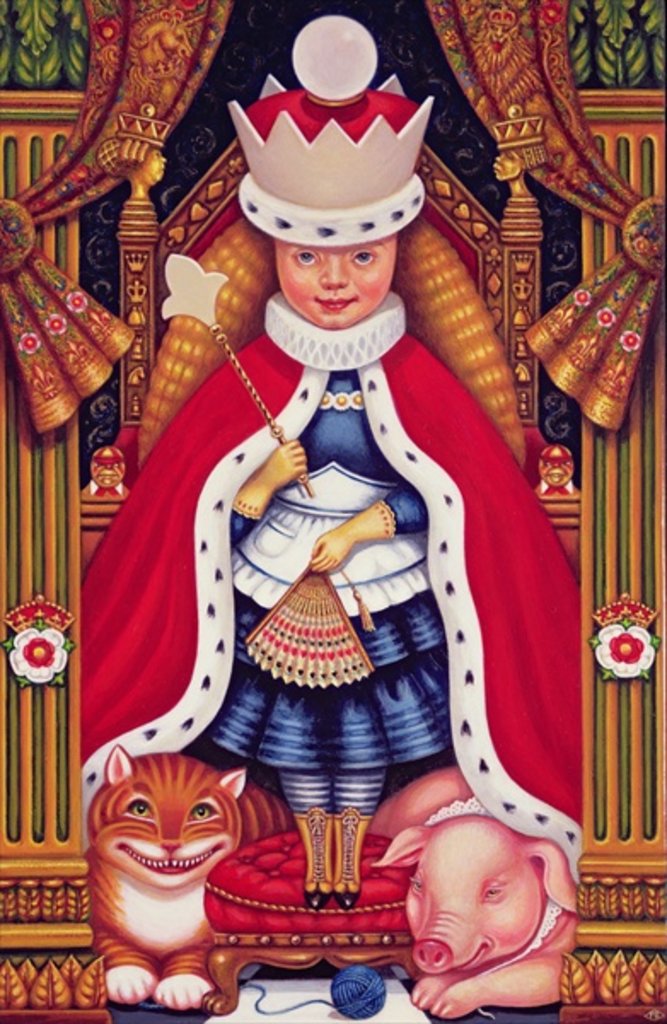 Detail of Queen Alice, 2008 by Frances Broomfield
