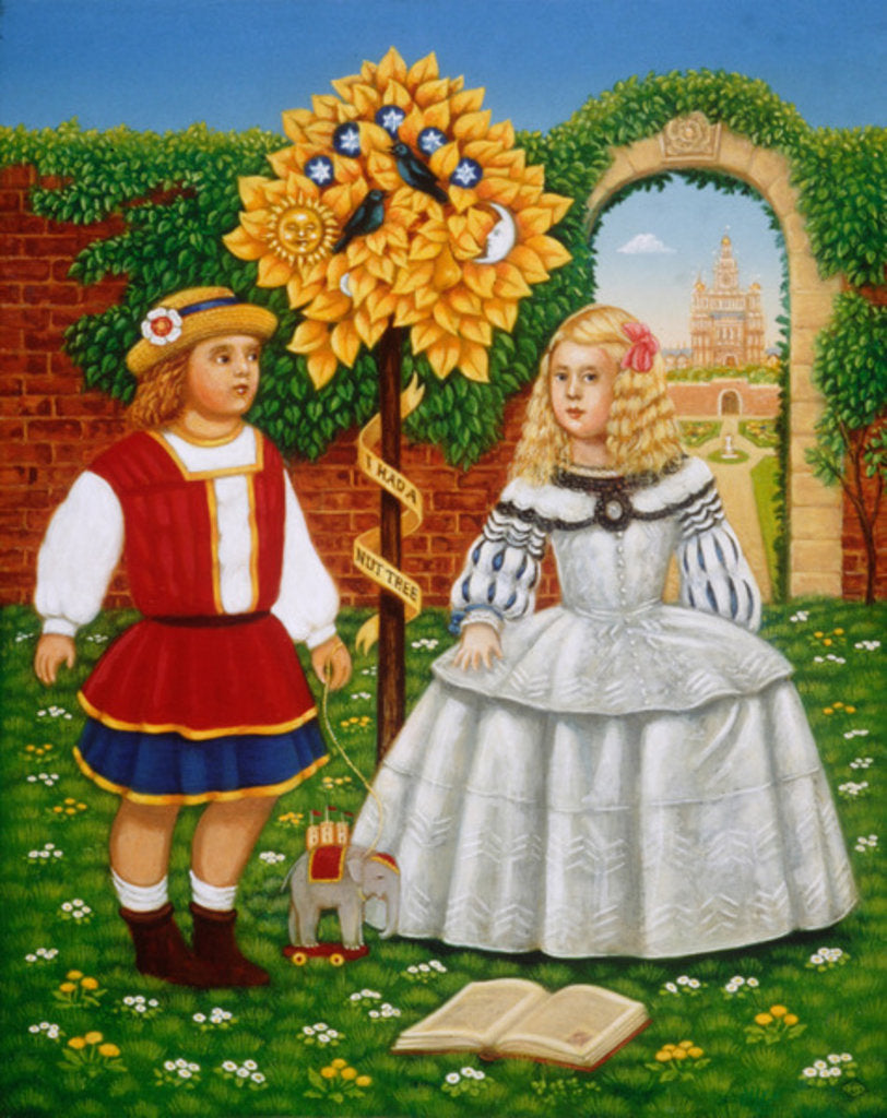 Detail of I Had a Little Nut Tree, 1995 by Frances Broomfield