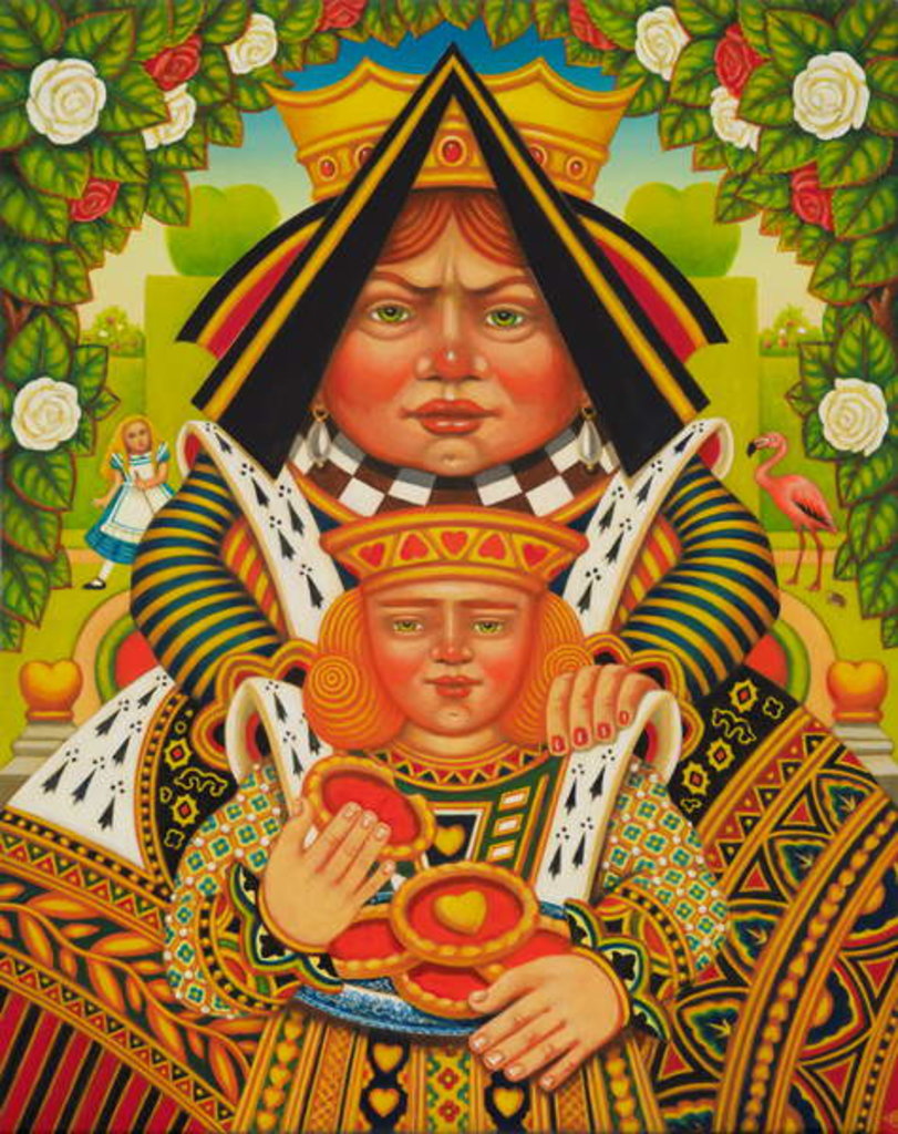 Detail of The Knave of Hearts, 2017 by Frances Broomfield