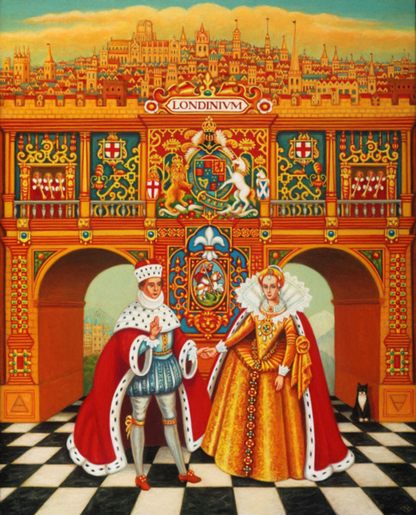 Detail of The Winter King and Queen, 2010 by Frances Broomfield