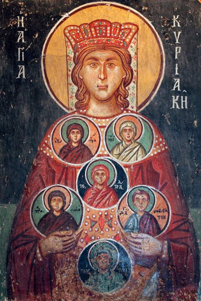 Detail of Emperor Constantine and his mother Helene by Anonymous