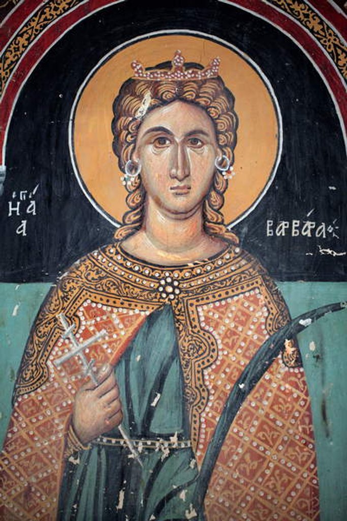 Detail of Byzantine fresco by Anonymous