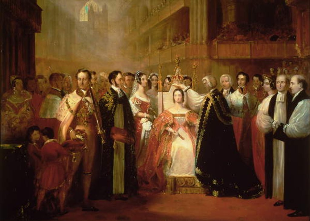 Detail of The Coronation of Queen Victoria by L. and Bettridge H. Jennens