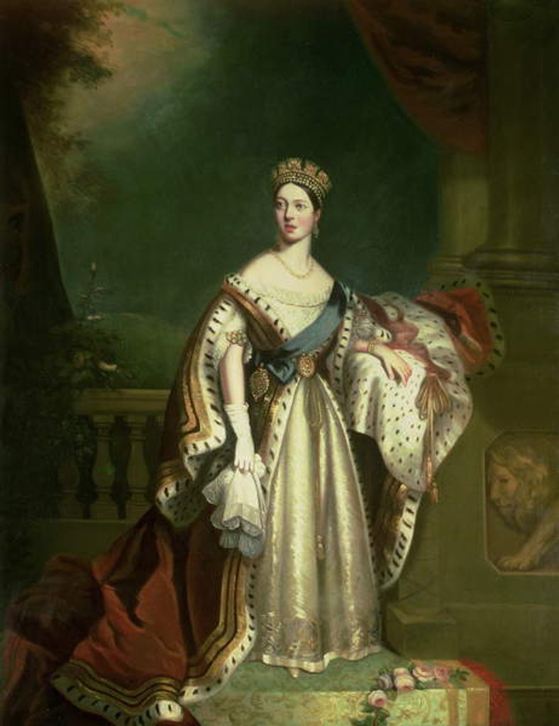 Detail of Queen Victoria 1867 by Jacob Thompson