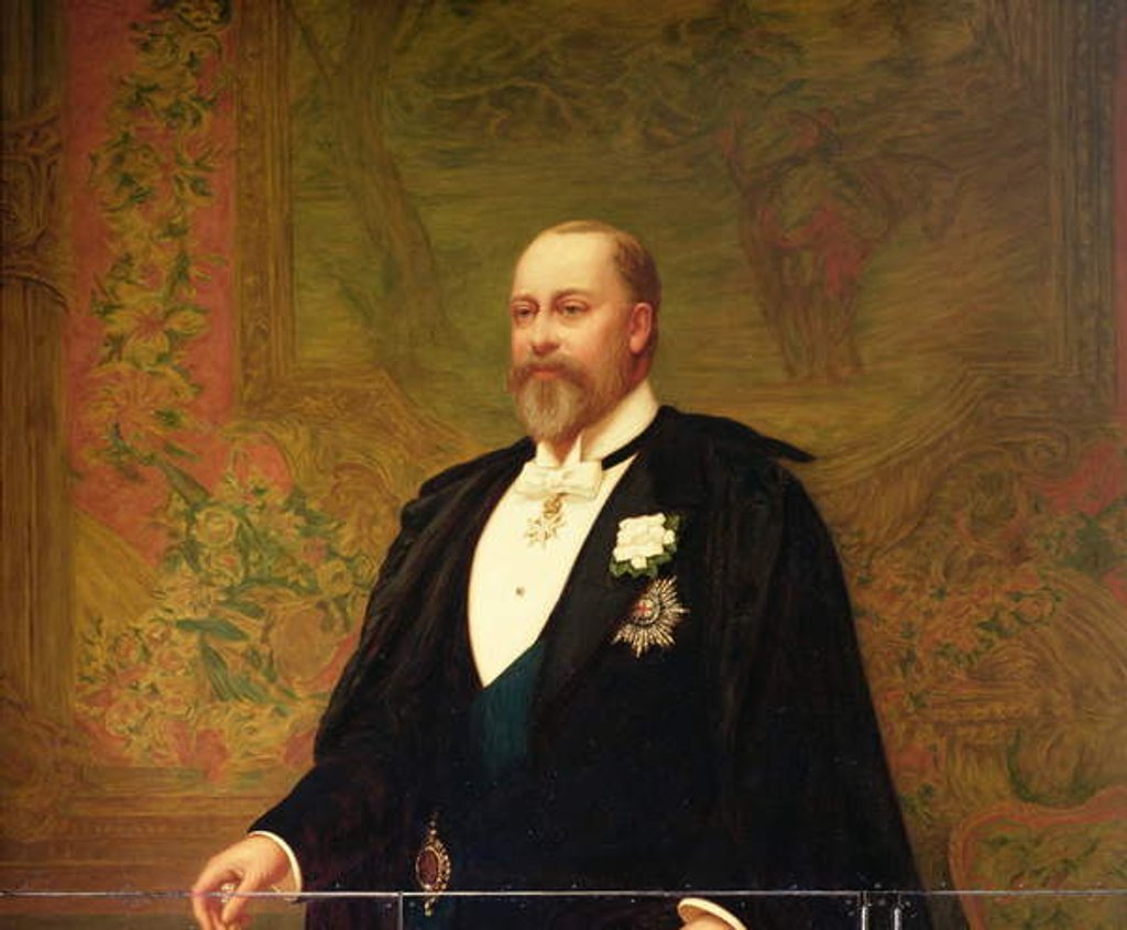 Detail of Edward VII by Archibald James Stuart Wortley
