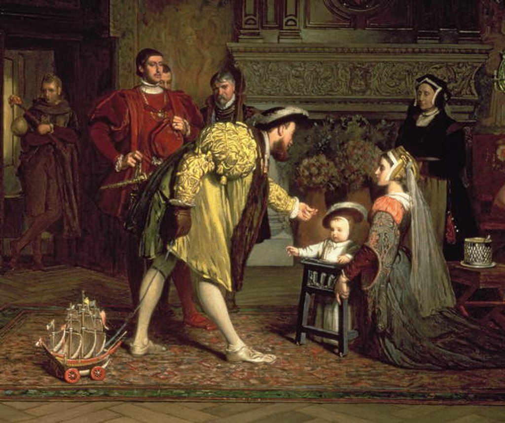 Detail of The Royal Nursery, 1538 by Marcus Stone