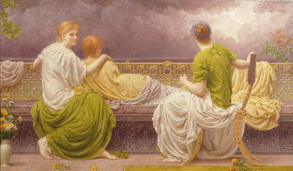 Detail of Lightning and Light by Albert Joseph Moore