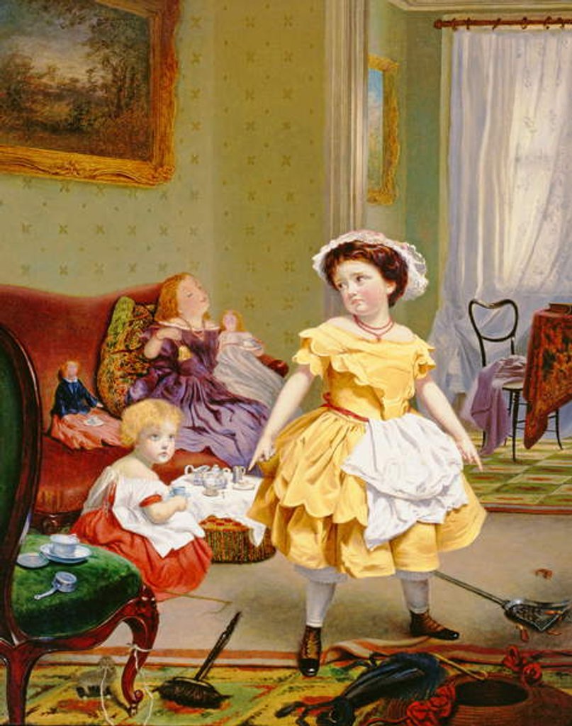 Detail of It's My Turn to Play Mother! by Sophie Anderson