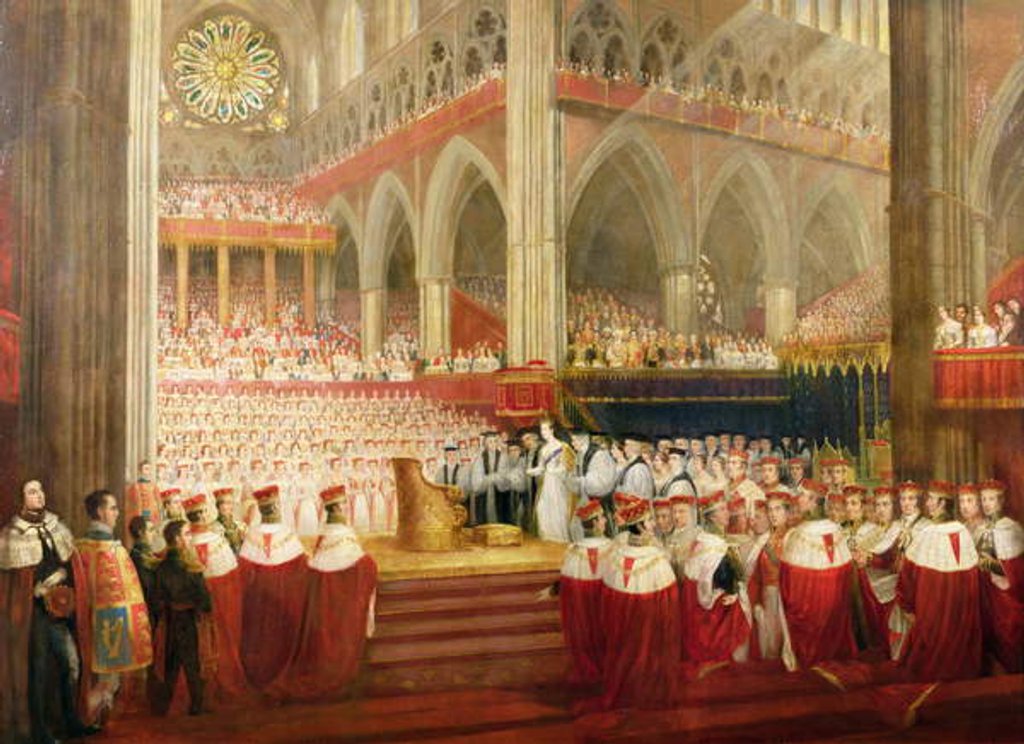 Detail of The Coronation of Queen Victoria, June 28th 1838 by Edmund Thomas Parris