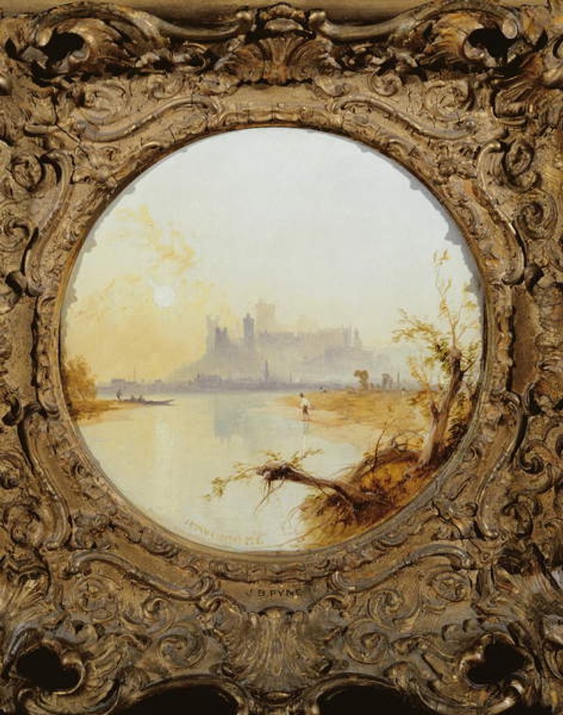 Detail of A View of Windsor Castle from the Thames by James Baker Pyne