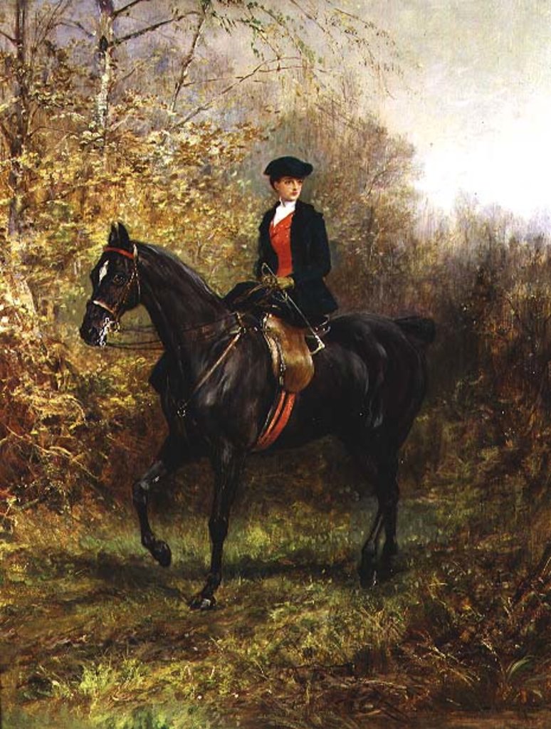 Detail of The Morning Ride, 1891 by Heywood Hardy