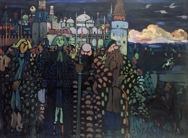 Detail of Morning, 1909 by Wassily Kandinsky