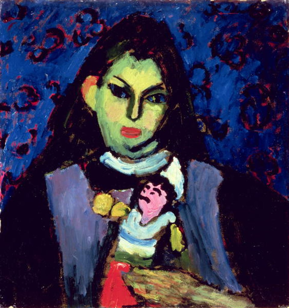 Detail of Girl with Doll, 1910 by Alexej von Jawlensky
