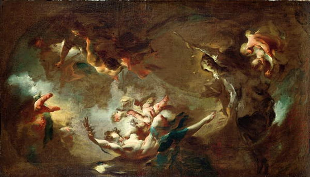 Detail of St. John Nepomuk being Taken up to Heaven by Franz Anton Maulbertsch