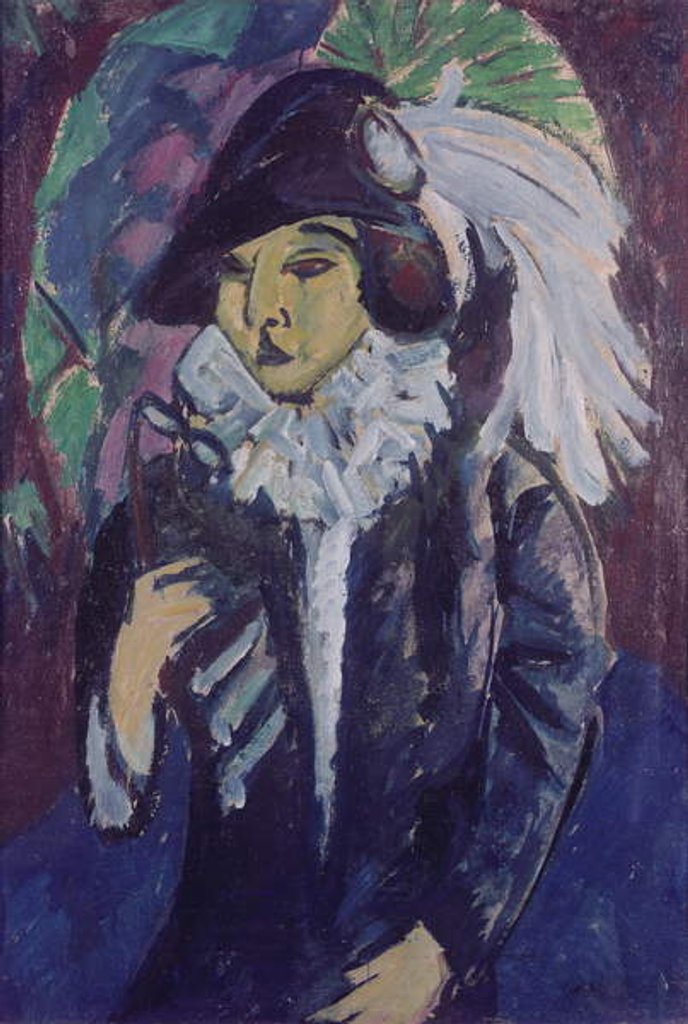 Detail of Lady in the Park, 1912 by Ernst Ludwig Kirchner