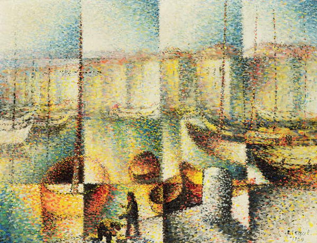Detail of Marseille, 1929 by Arthur Segal