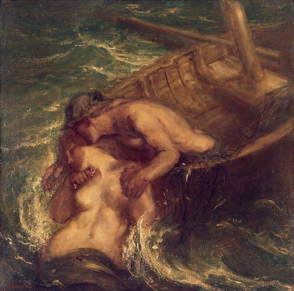 Detail of The Fisherman and the Mermaid, 1901-03 by Charles Haslewood Shannon