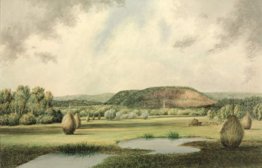 Detail of West Rock, New Haven, Connecticut, c.1854-60 by Benjamin H. Coe