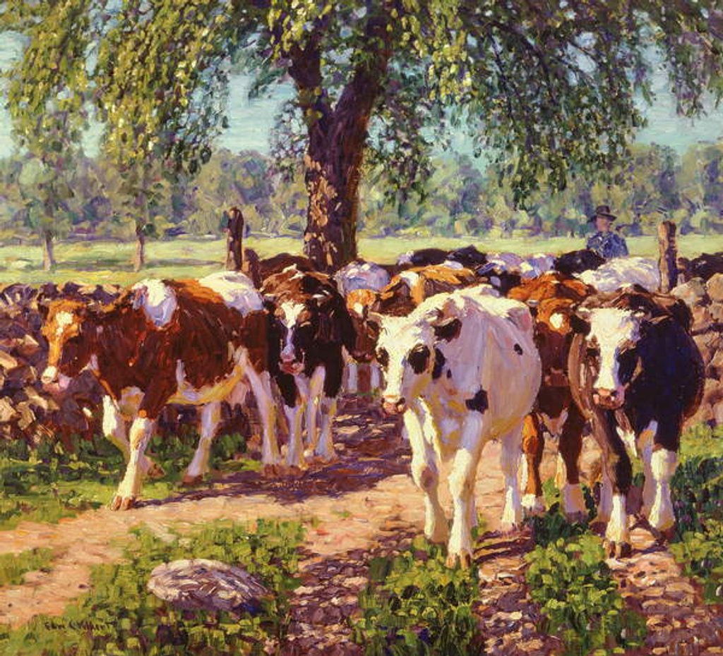 Detail of Along the Road by Edward Charles Volkert