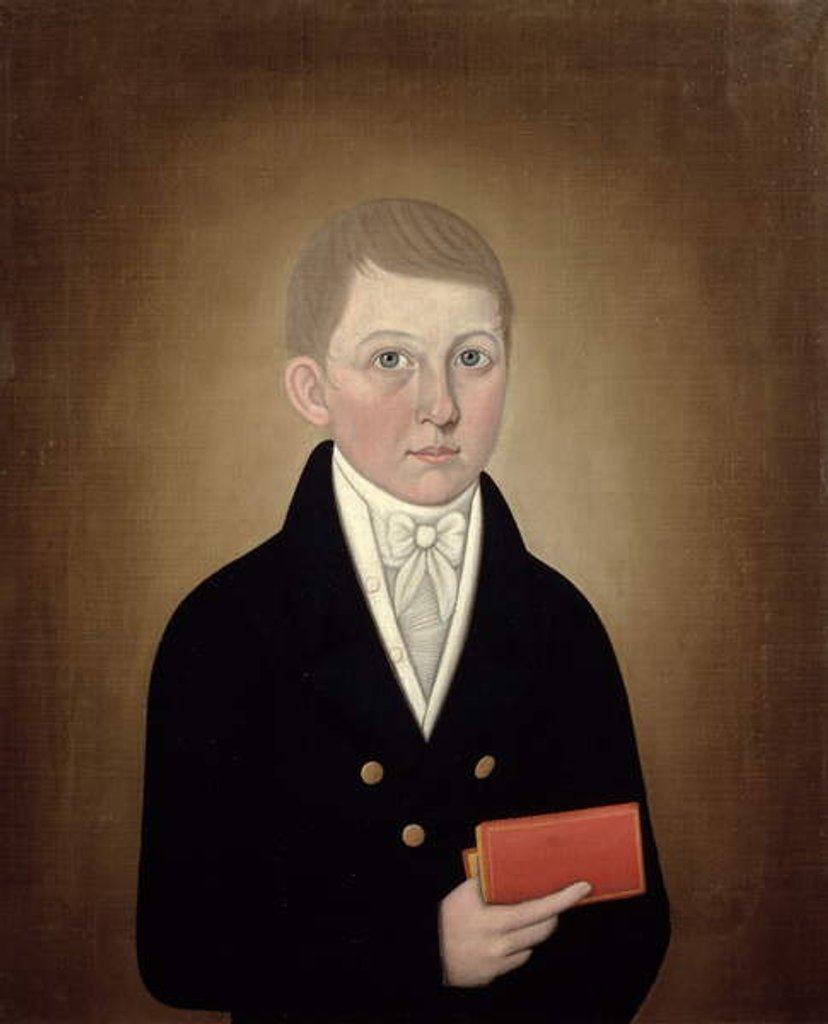 Detail of Boy Holding a Book, c.1810 by John Brewster
