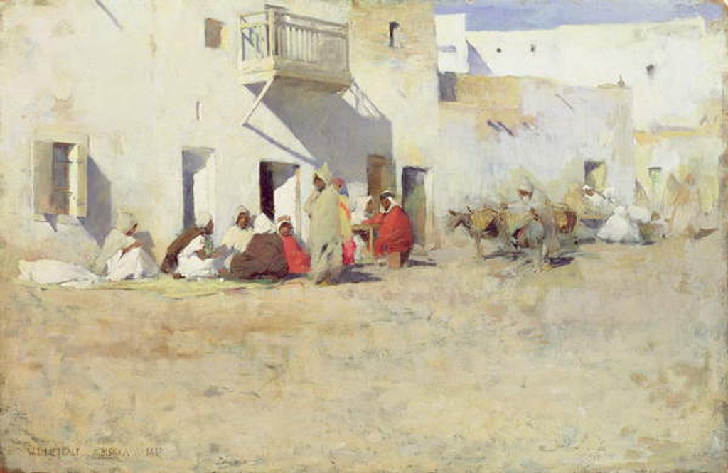 Detail of Cafe at Biskra, Algiers, 1887 by Willard Leroy Metcalf