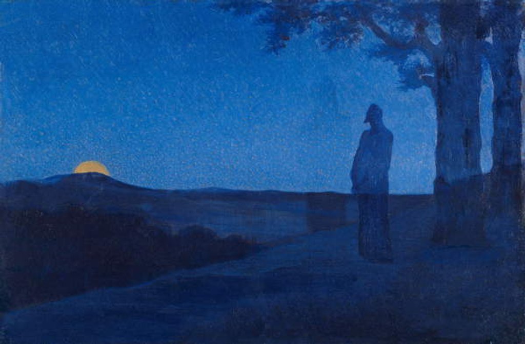 Detail of The Solitude of Christ, 1897 by Alphonse Osbert