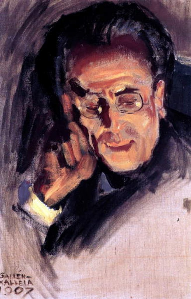 Detail of Portrait of Gustav Mahler, 1907 by Akseli Valdemar Gallen-Kallela